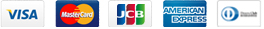 VISA・Mastercard・JCB・AMERICAN EXPRESS・Diners